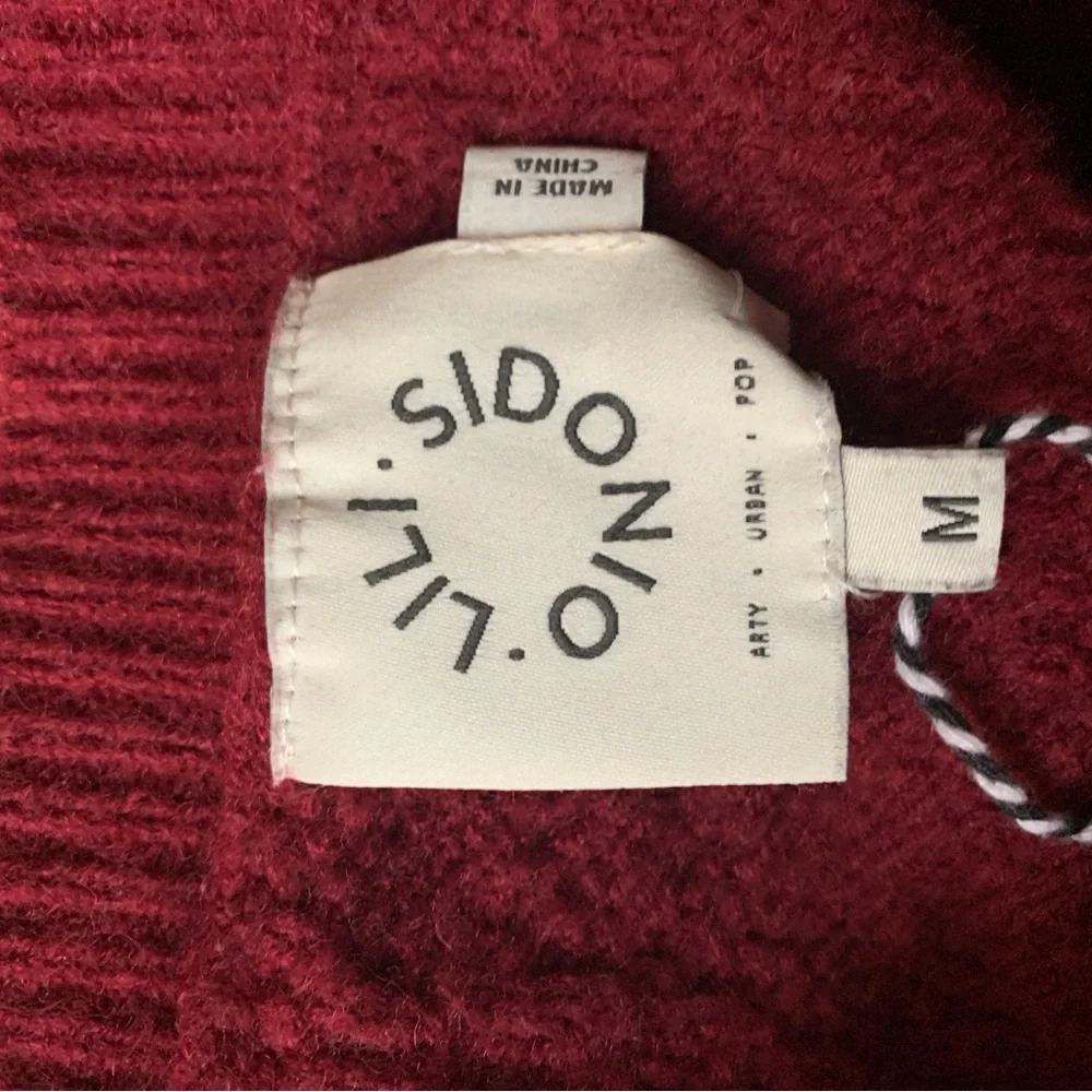 Lili Sidonio by Molly Bracken Burgundy Puff Sleeve Sweater - Picture 7 of 9